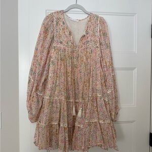 Karlie Floral Dress with Tassels